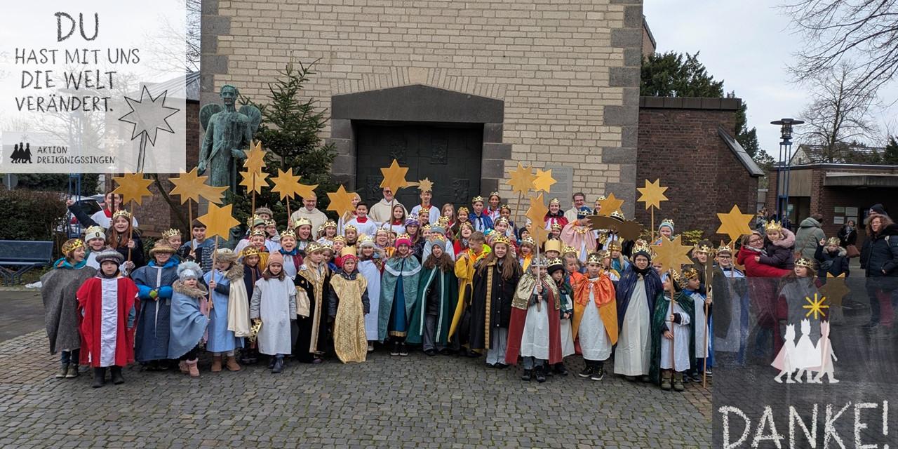 Sternsinger Rückkehr vor St. Michael