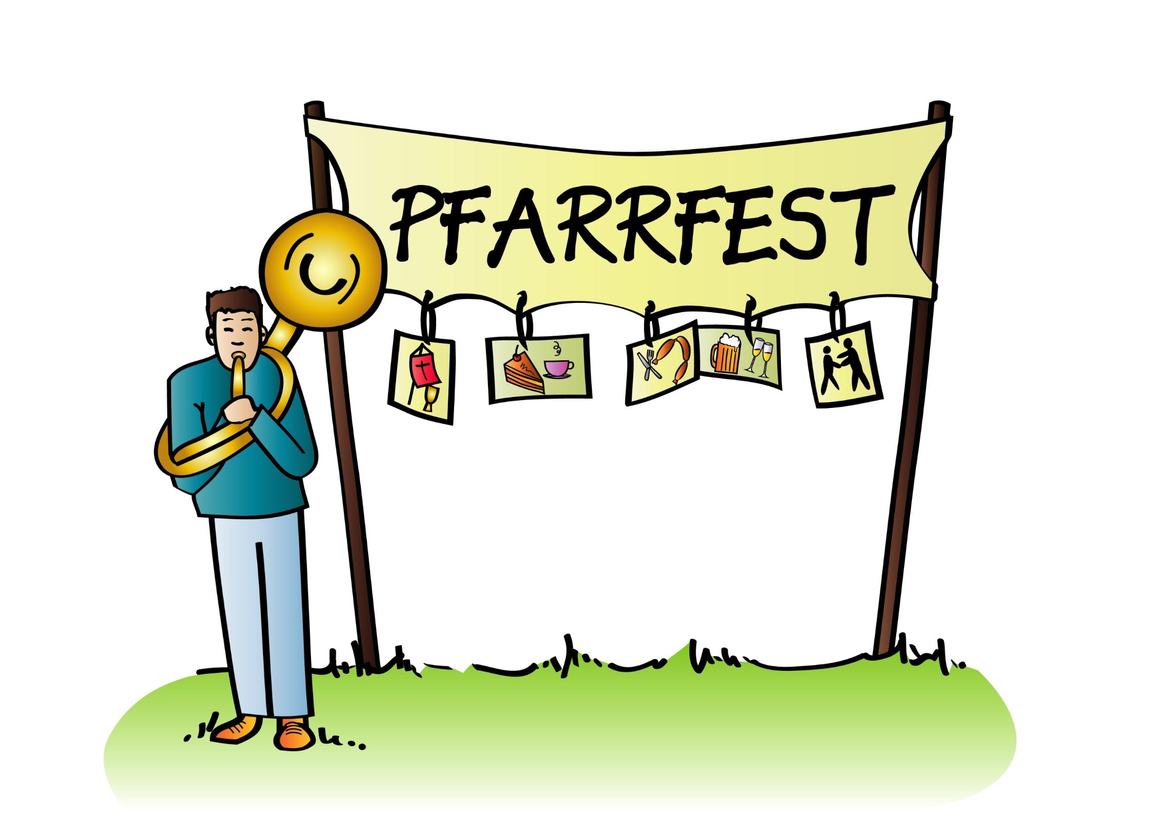Karikatur Pfarrfest