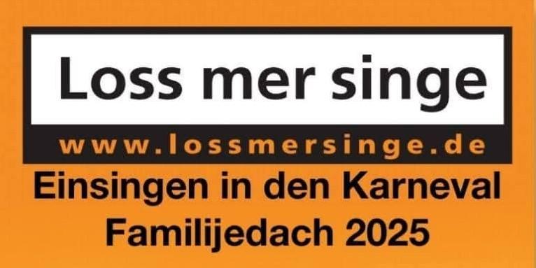 Loss mer singe - Familijedach 2025