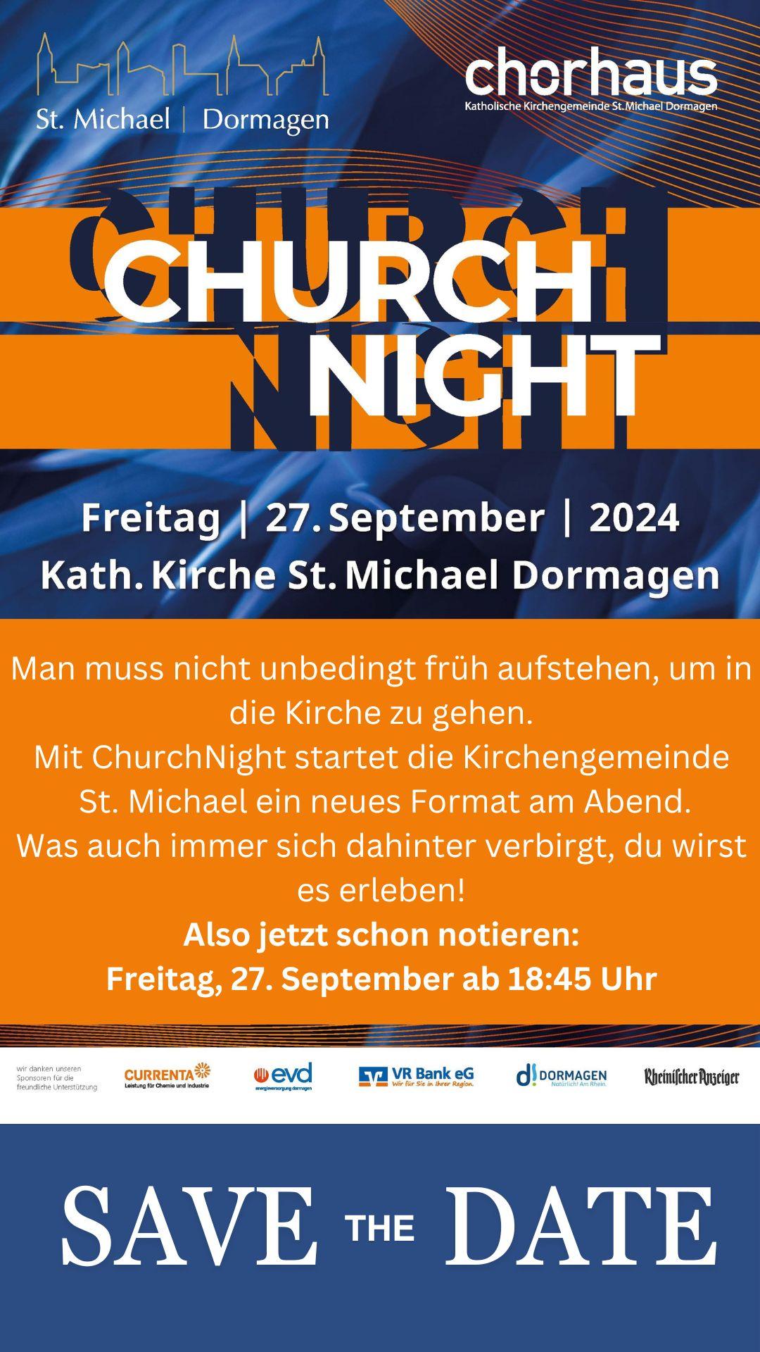 ChurchNight 27.09.2024 Save The Date