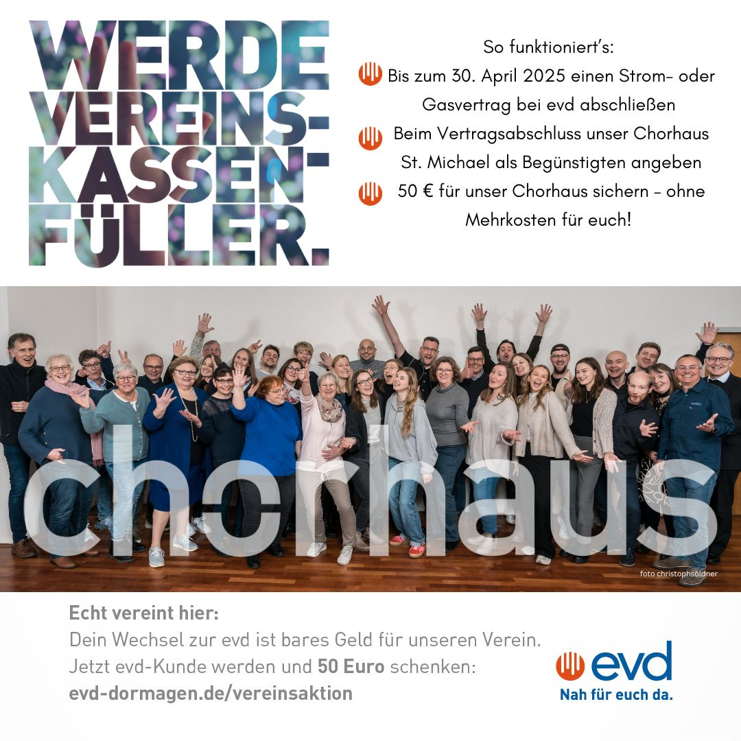 evd-Vereinsaktion - Chorhaus Dormagen