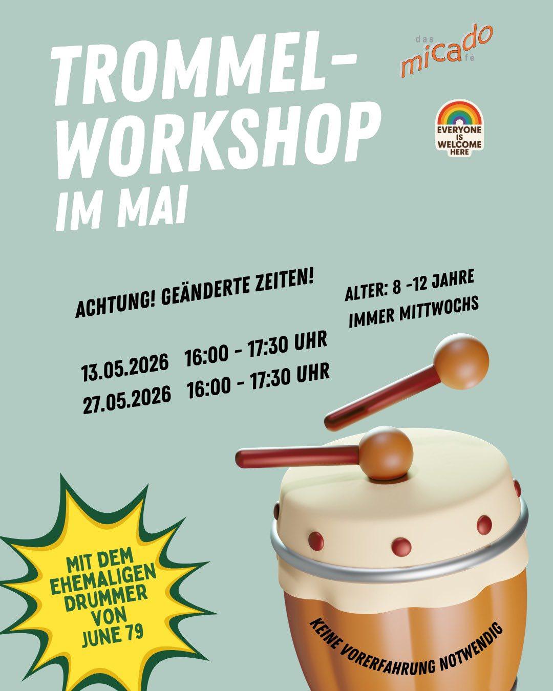 Trommel-Workshops im Mai 2026