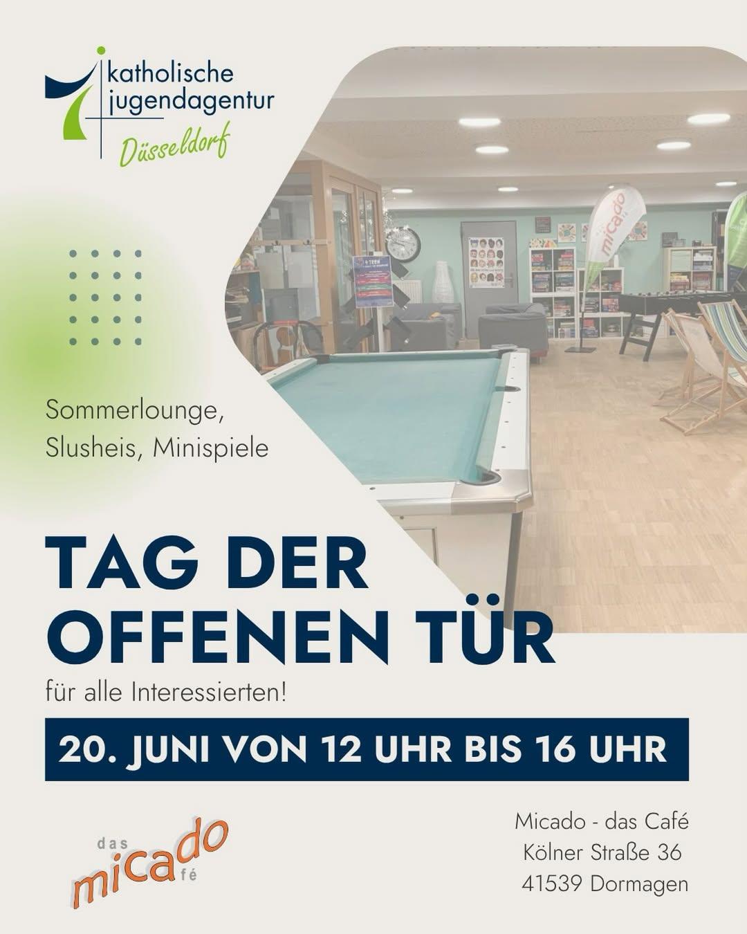 Tag der offenen Tür am 20. Juni 2026 im Micado - das Café