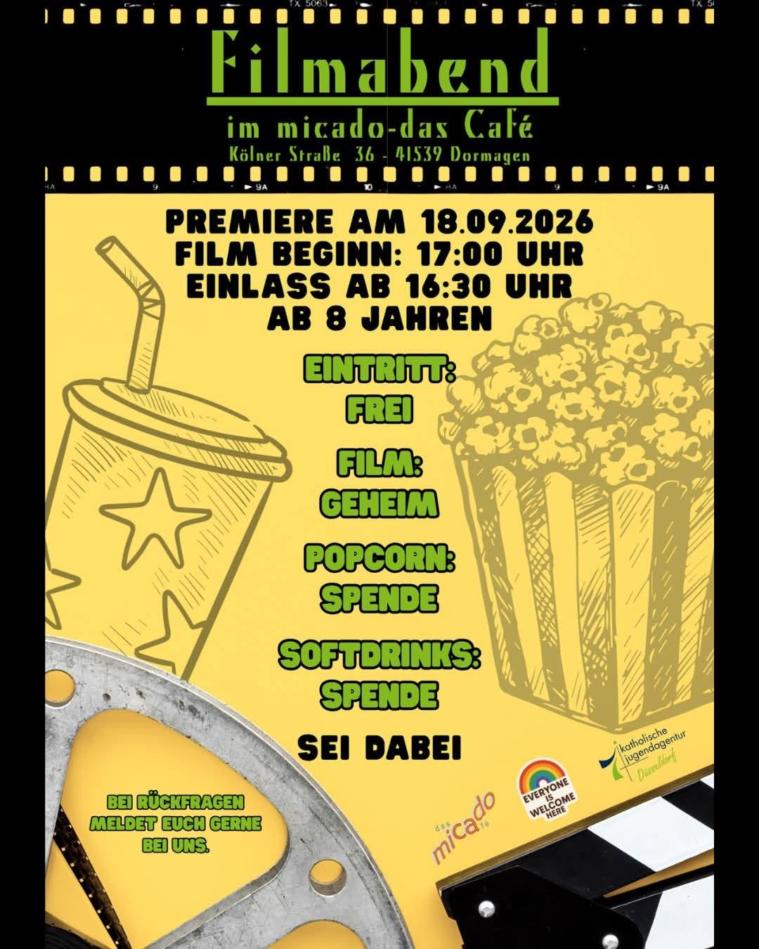 Filmabend im micado - das Café